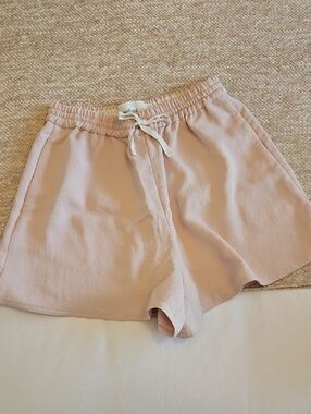 Wilfred Blush Pink Drawstring Dressy Shorts